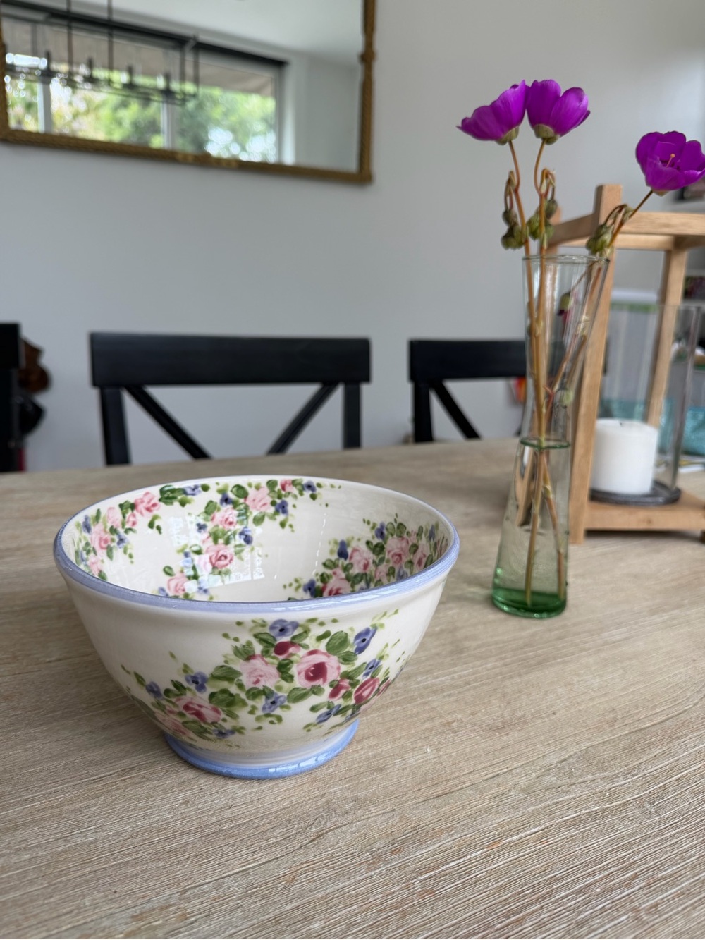 🌱Vintage Don Swanson Cottagecore Hand Painted Ceramic Bowl—Hand-Signed ‘96